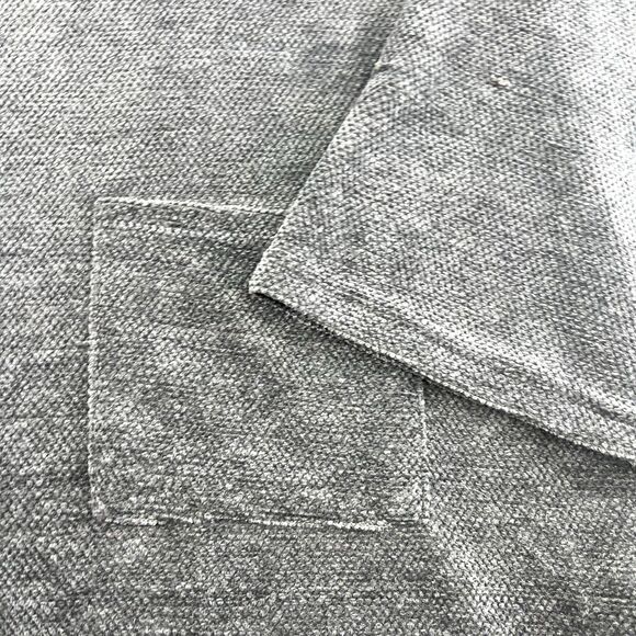 GIGIO USA Two Toned Gray Color-Block Turtleneck Sweater Bell Sleeves  Pockets M - Picture 3 of 16